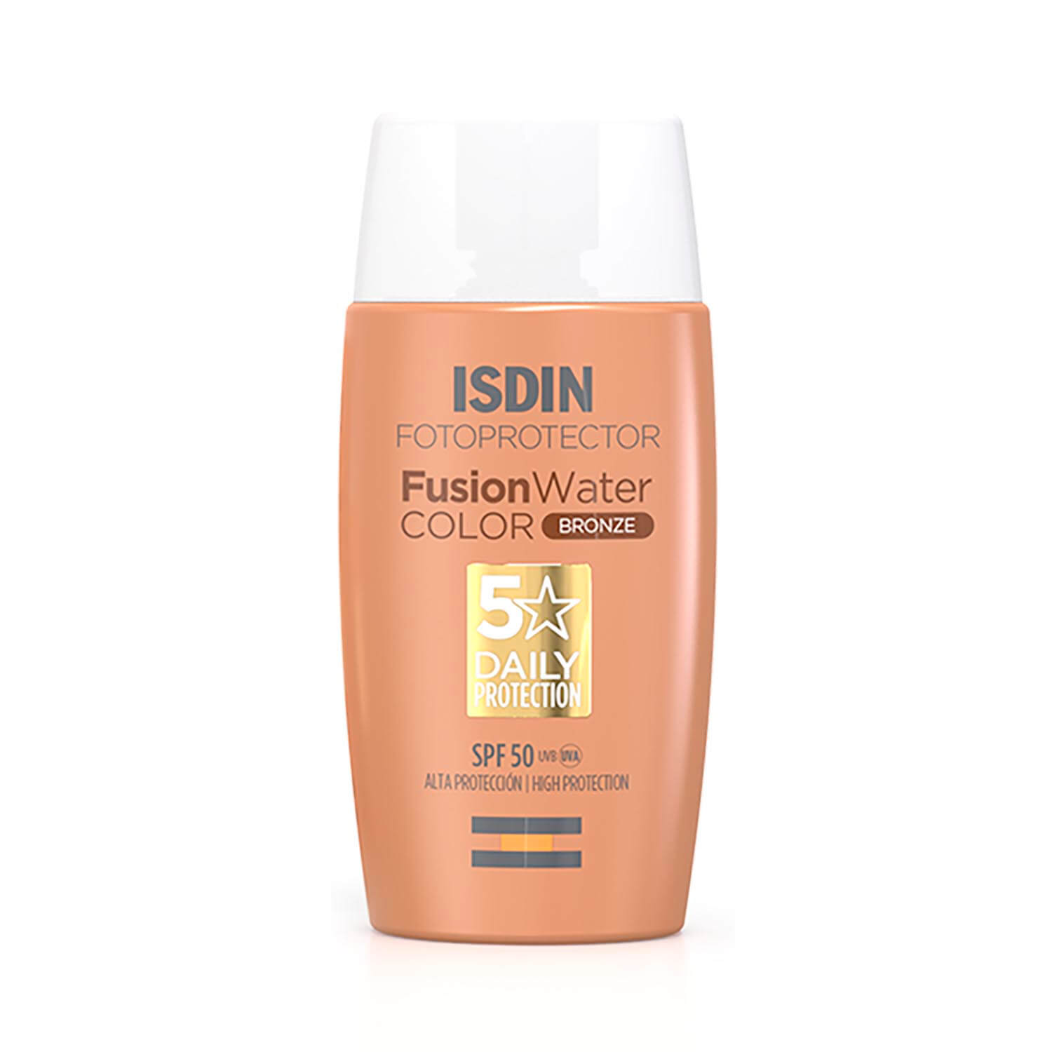 fotoprotector isdin spf 50 fusion water color (protector solar facial con color)